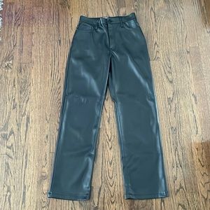 Womens Hollister faux leather pants